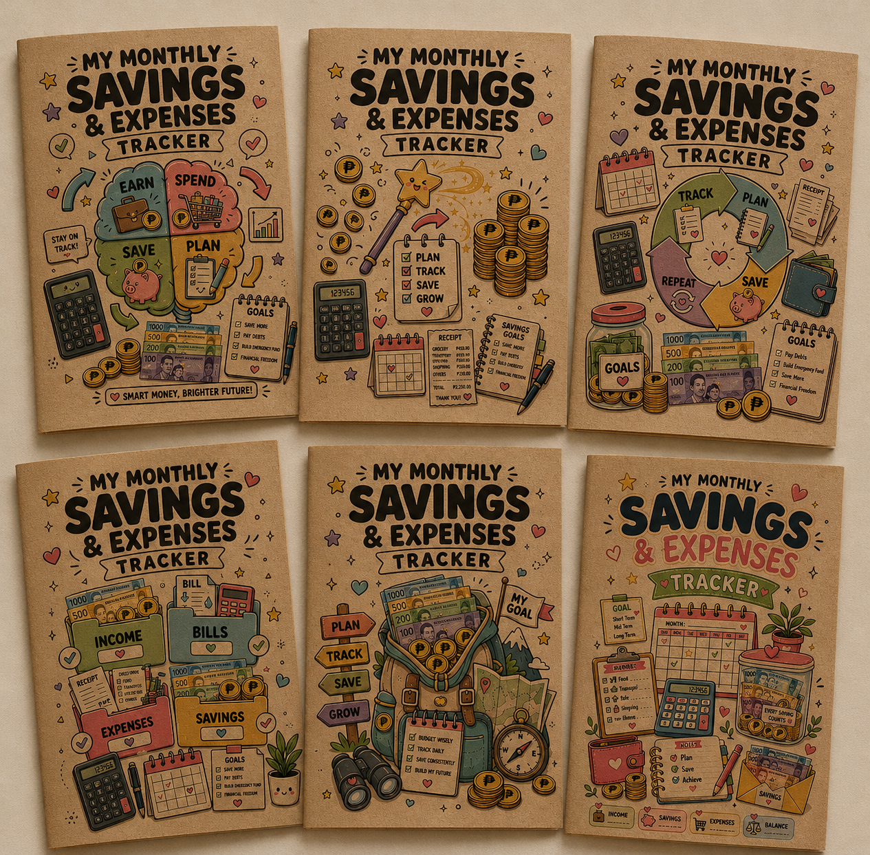 Bundle - Ipon Challenge / Savings & Expenses Tracker 2027