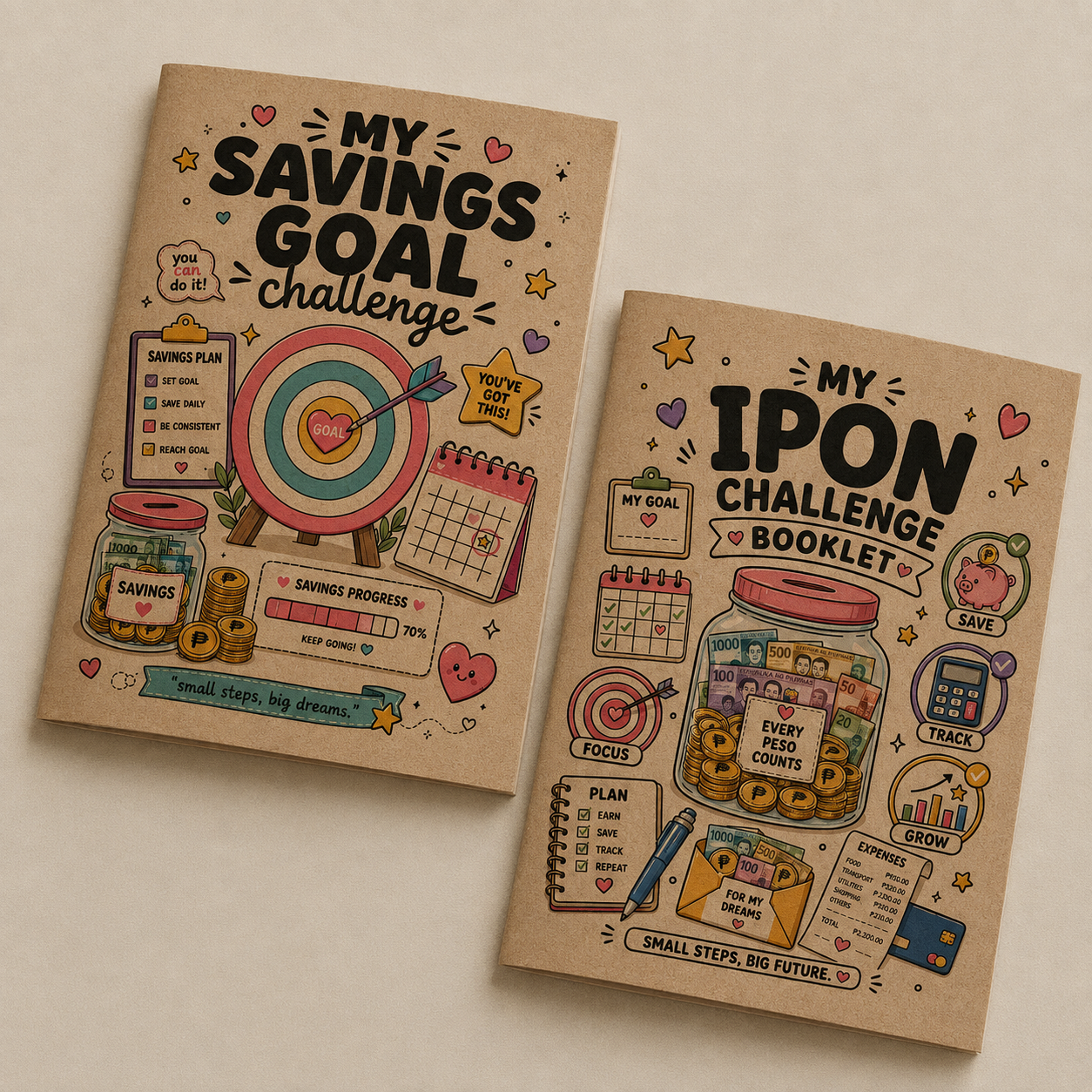 Bundle - Ipon Challenge / Savings & Expenses Tracker 2027