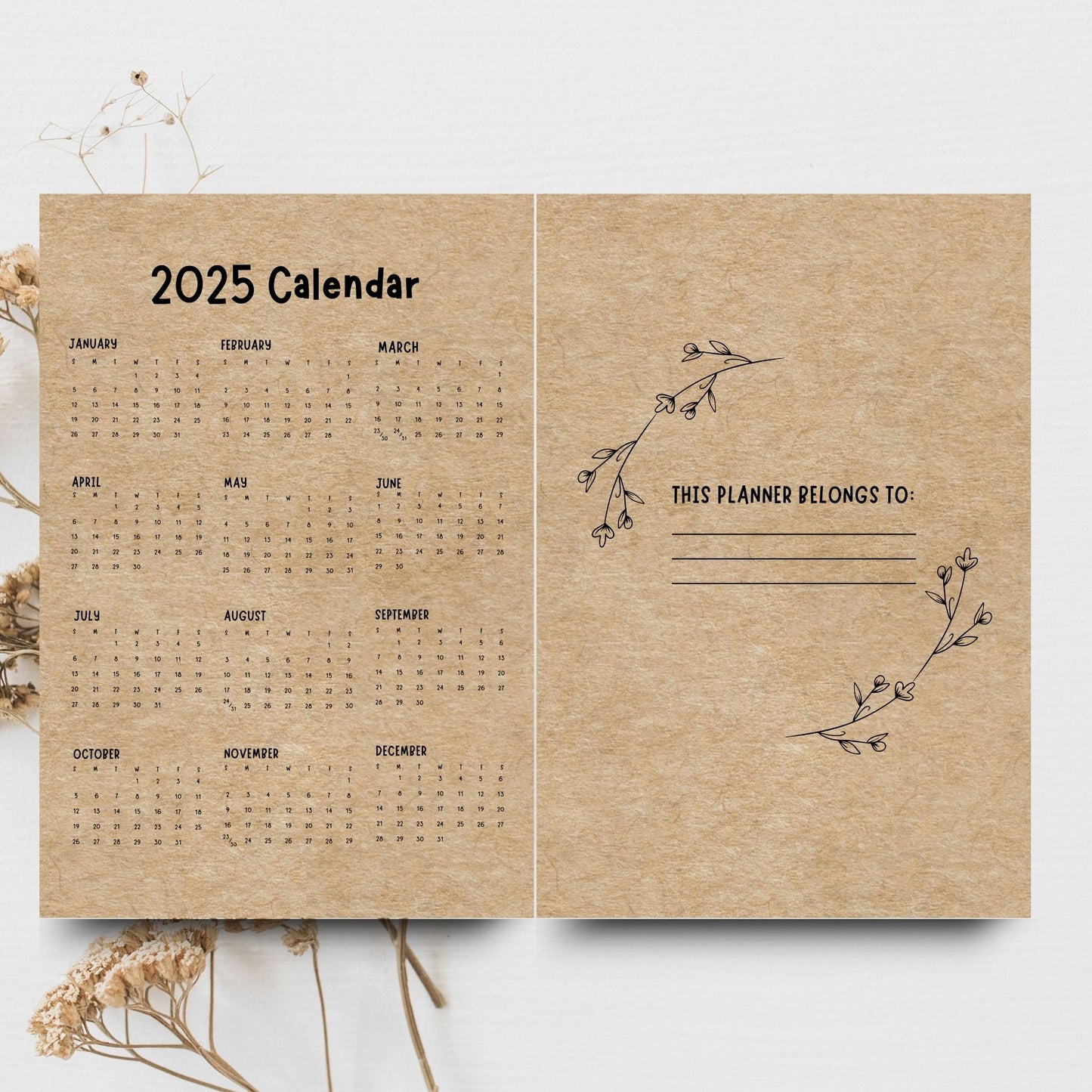 Pocket/Booklet 2025 Planner