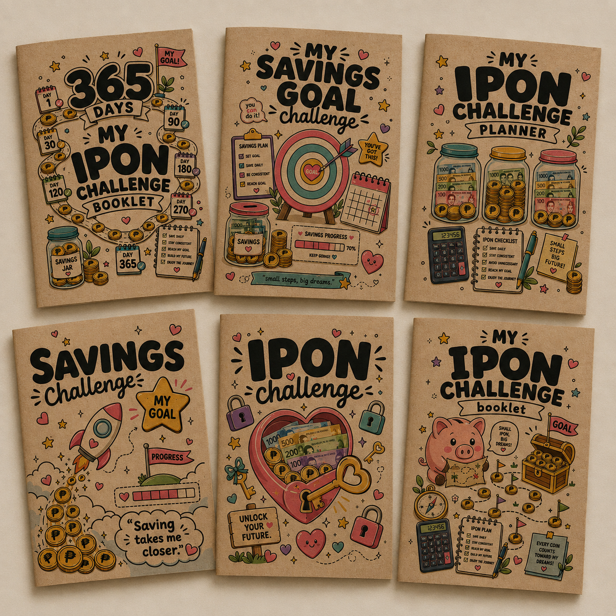 Bundle - Ipon Challenge / Savings & Expenses Tracker 2027