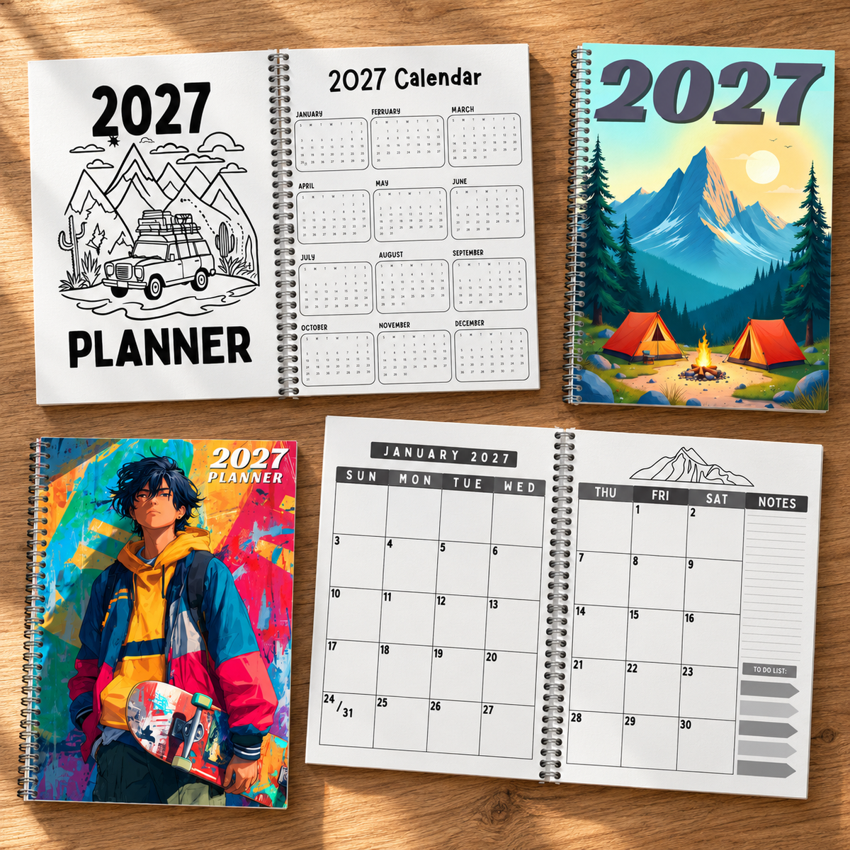 Cutesy & Adventure 2027 Planner
