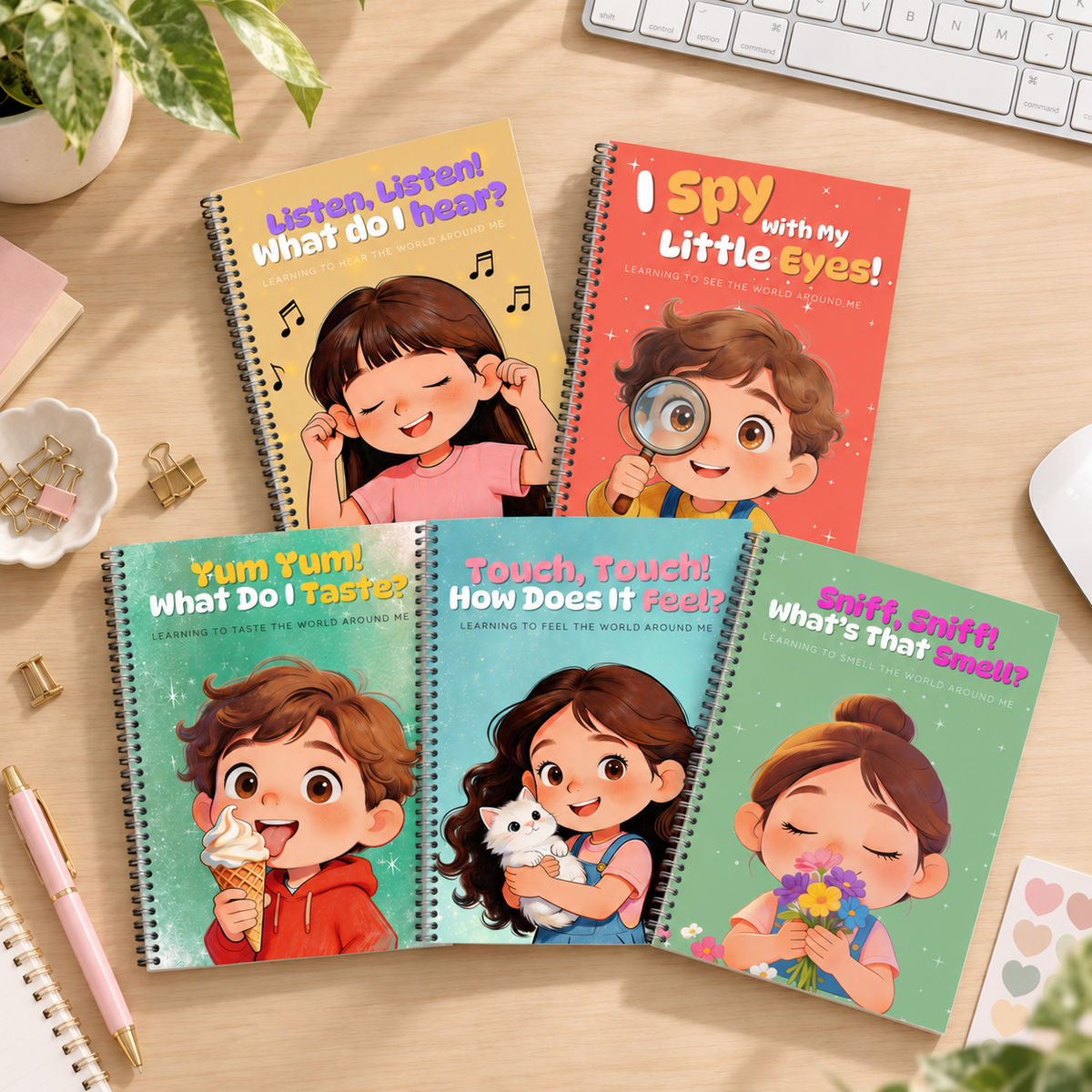 5 Senses Activity Books