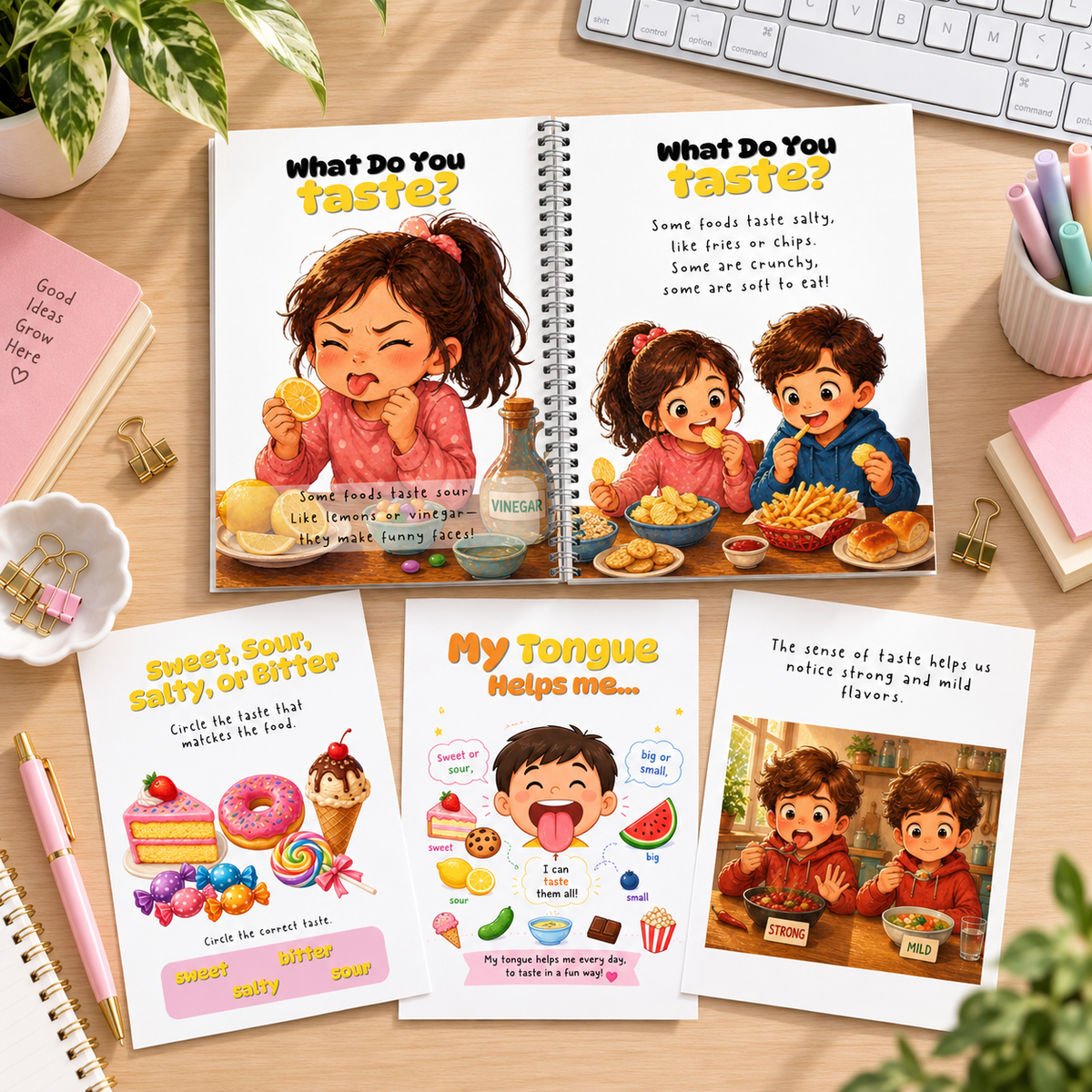 5 Senses Activity Books