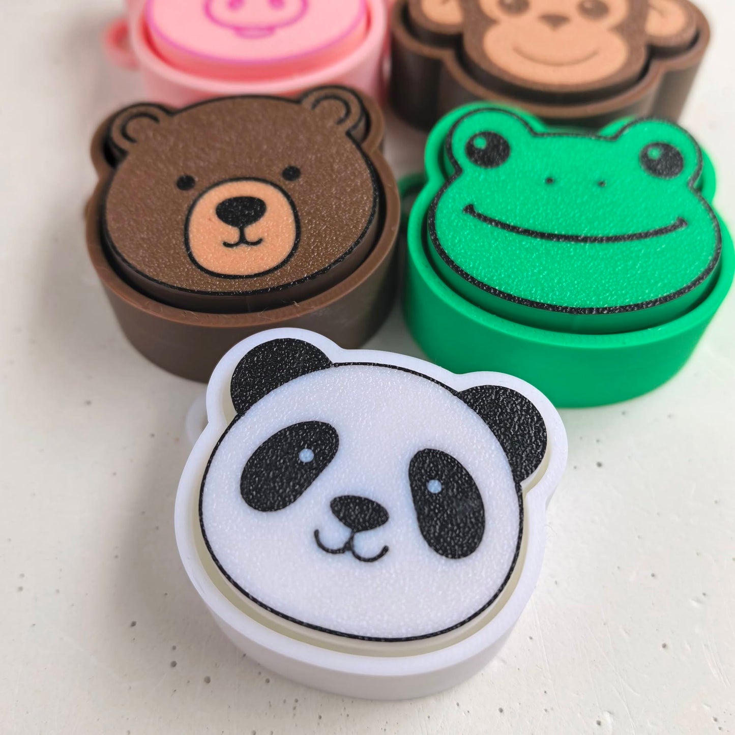 5 Animals Clicky STL FILE