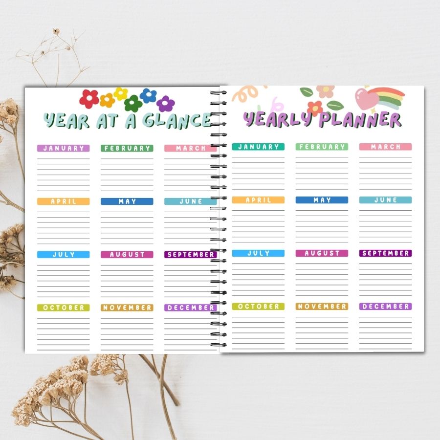 Cutesy & Adventure 2025 Planner