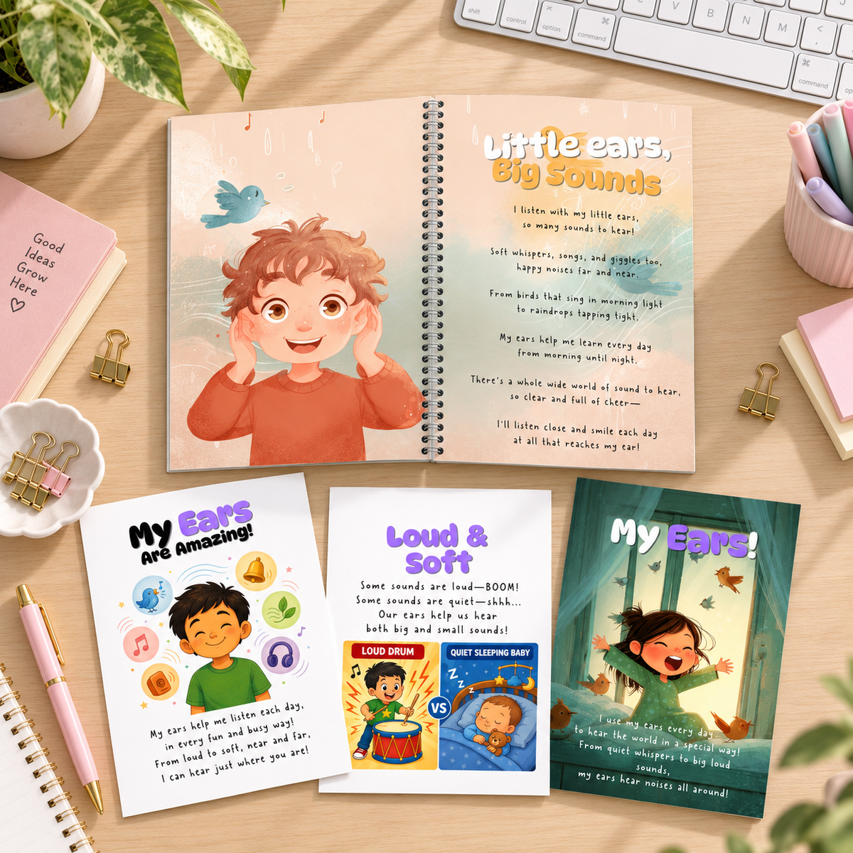 5 Senses Activity Books