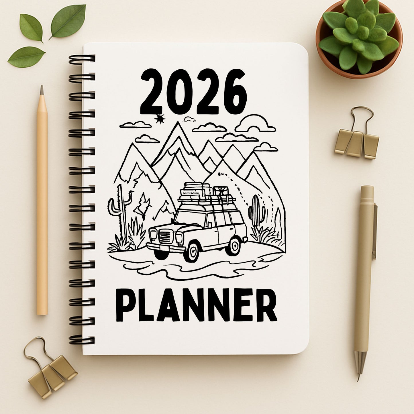 Cutesy & Adventure 2026 Planner