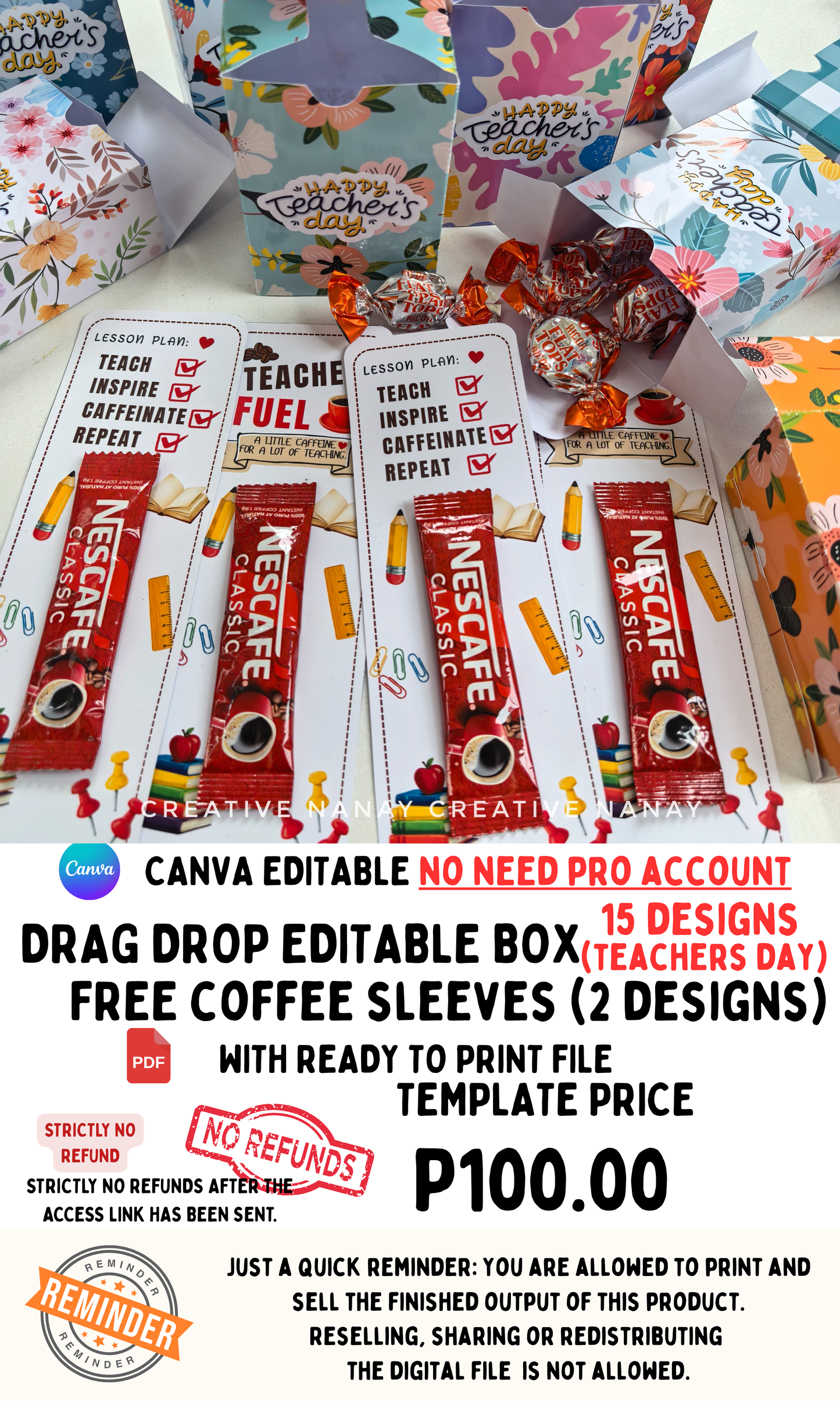 Drag and Drop Box with Coffee Sleeves