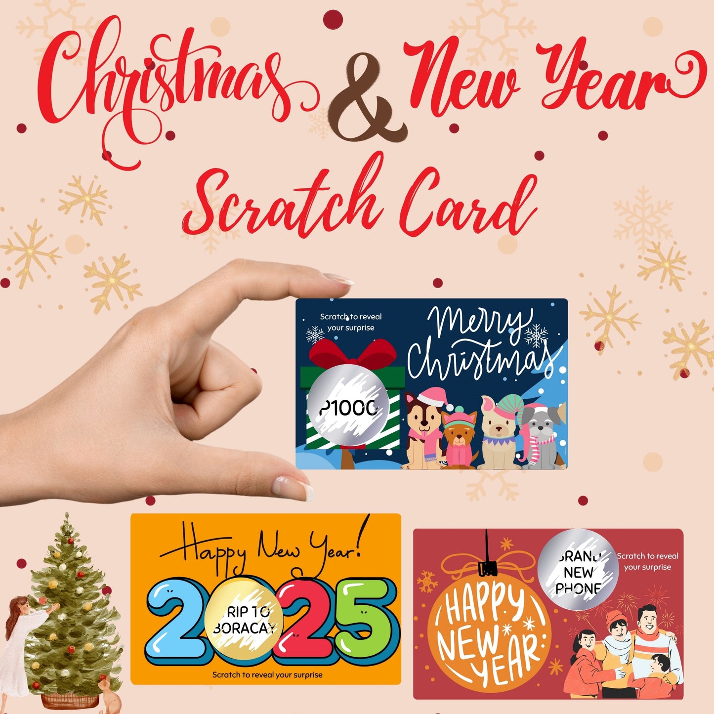 Christmas & New Year Scratch Card