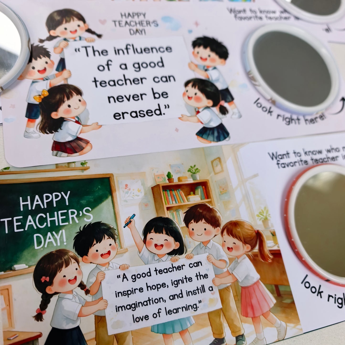 Pocket Mirror Back Card