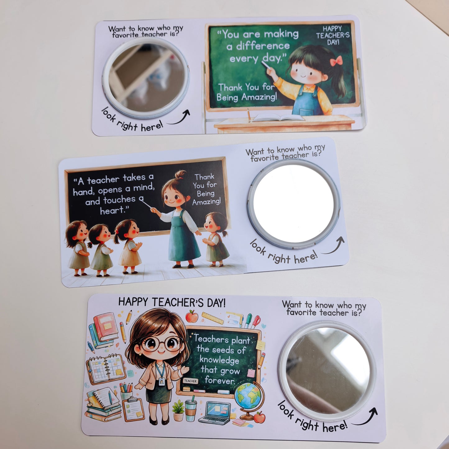 Pocket Mirror Back Card