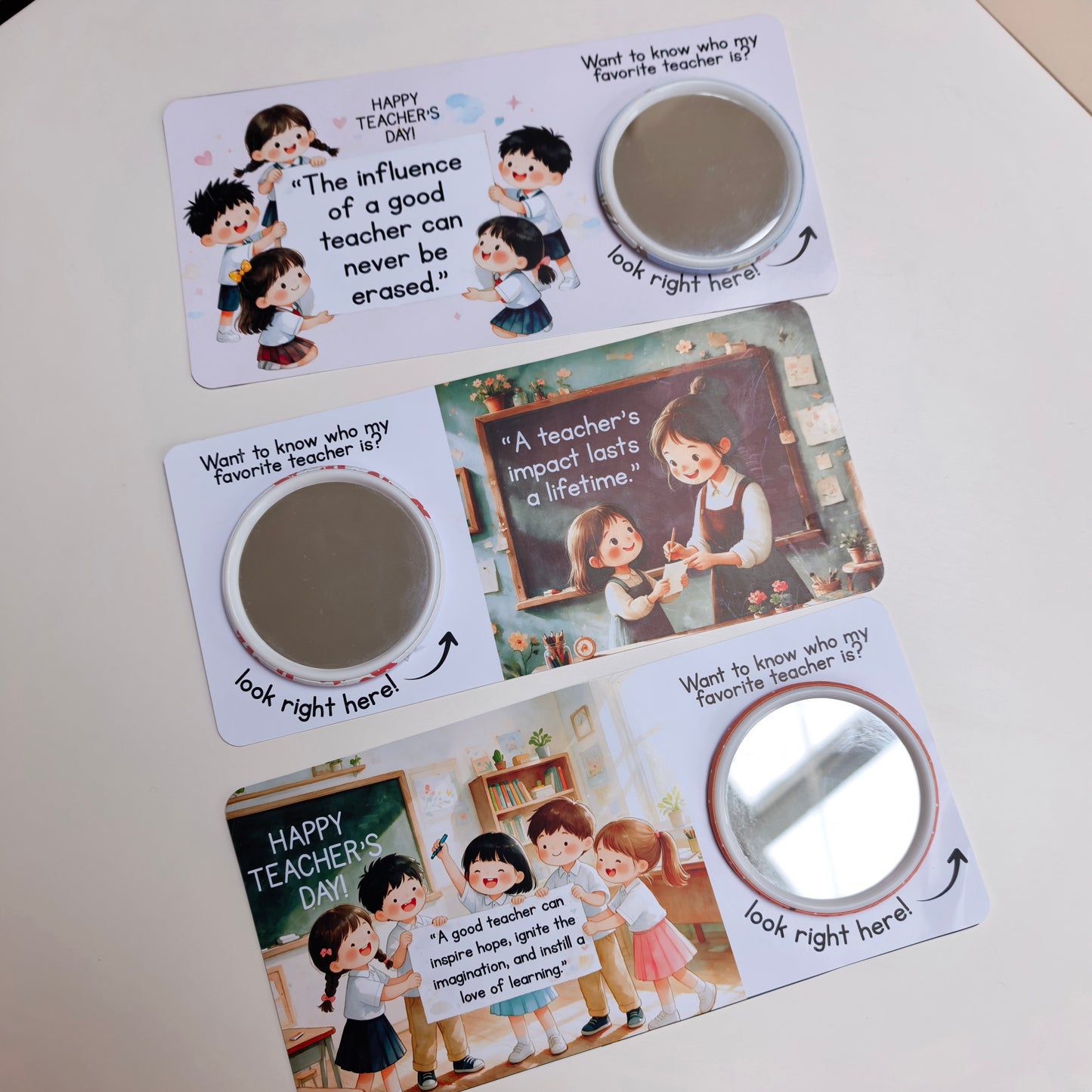Pocket Mirror Back Card