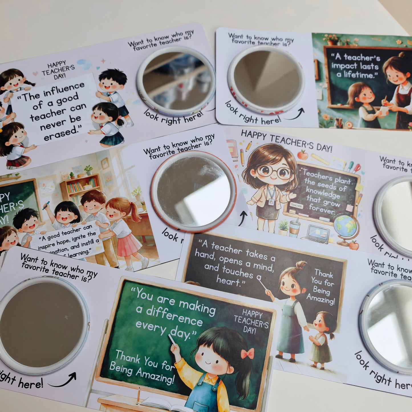 Pocket Mirror Back Card