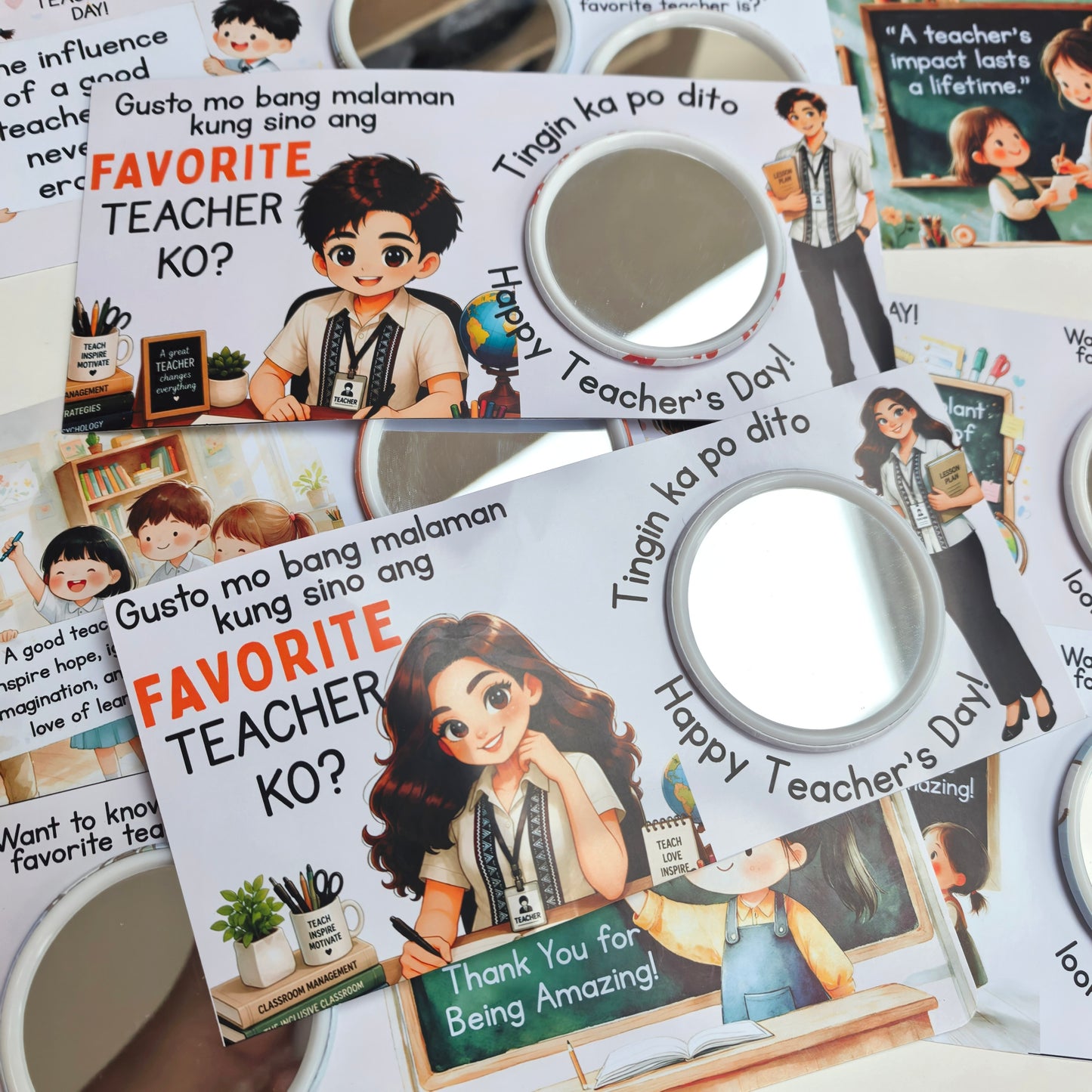 Pocket Mirror Back Card