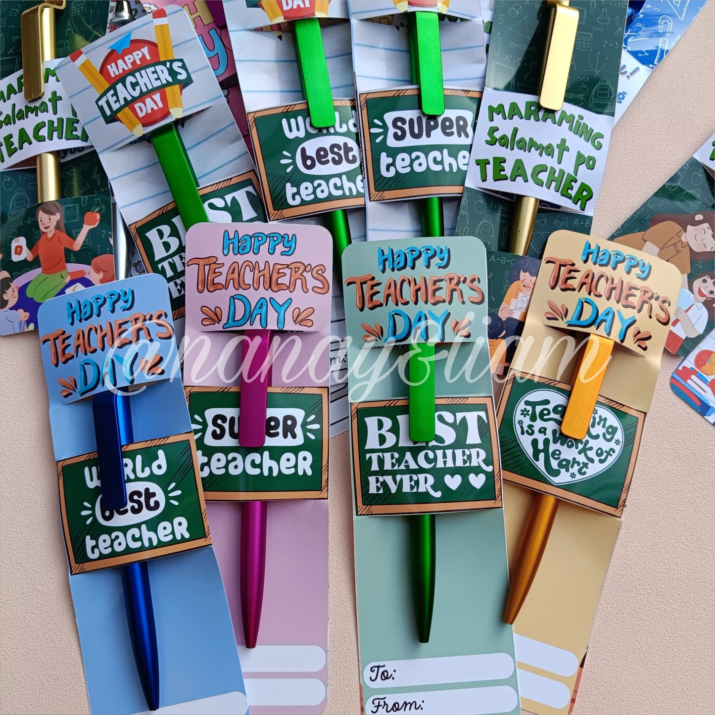 Teacher's day Pen/chocolate Sleeves