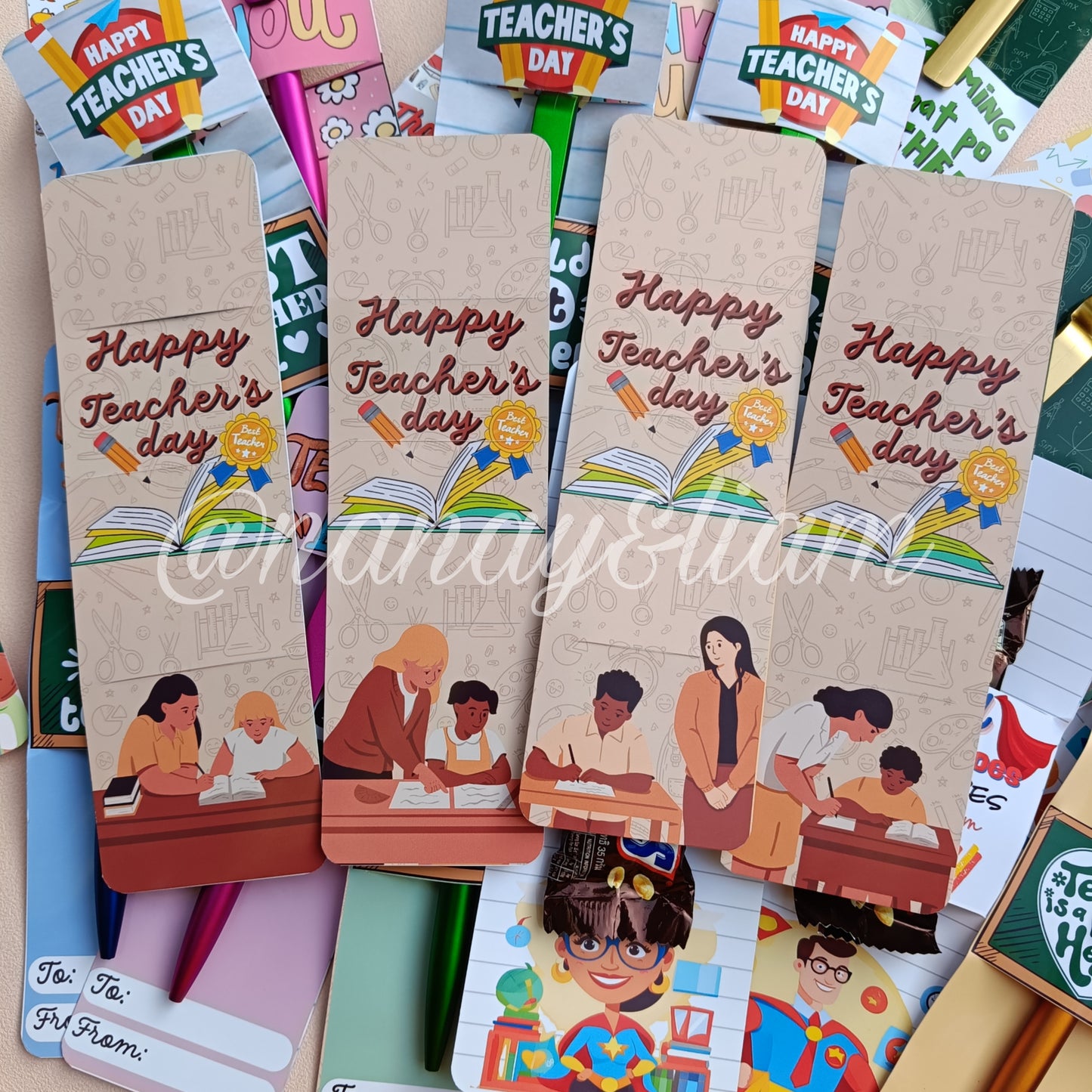 Teacher's day Pen/chocolate Sleeves