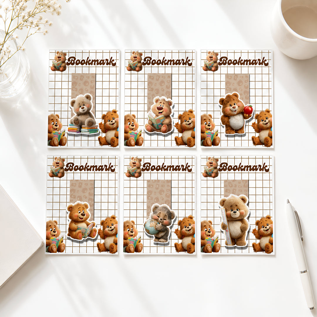 Kids Daily Planner with bookmark (Bear Edition)