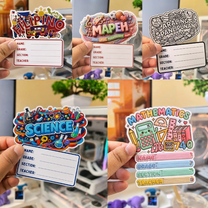 Subject Stickers (5 Versions)