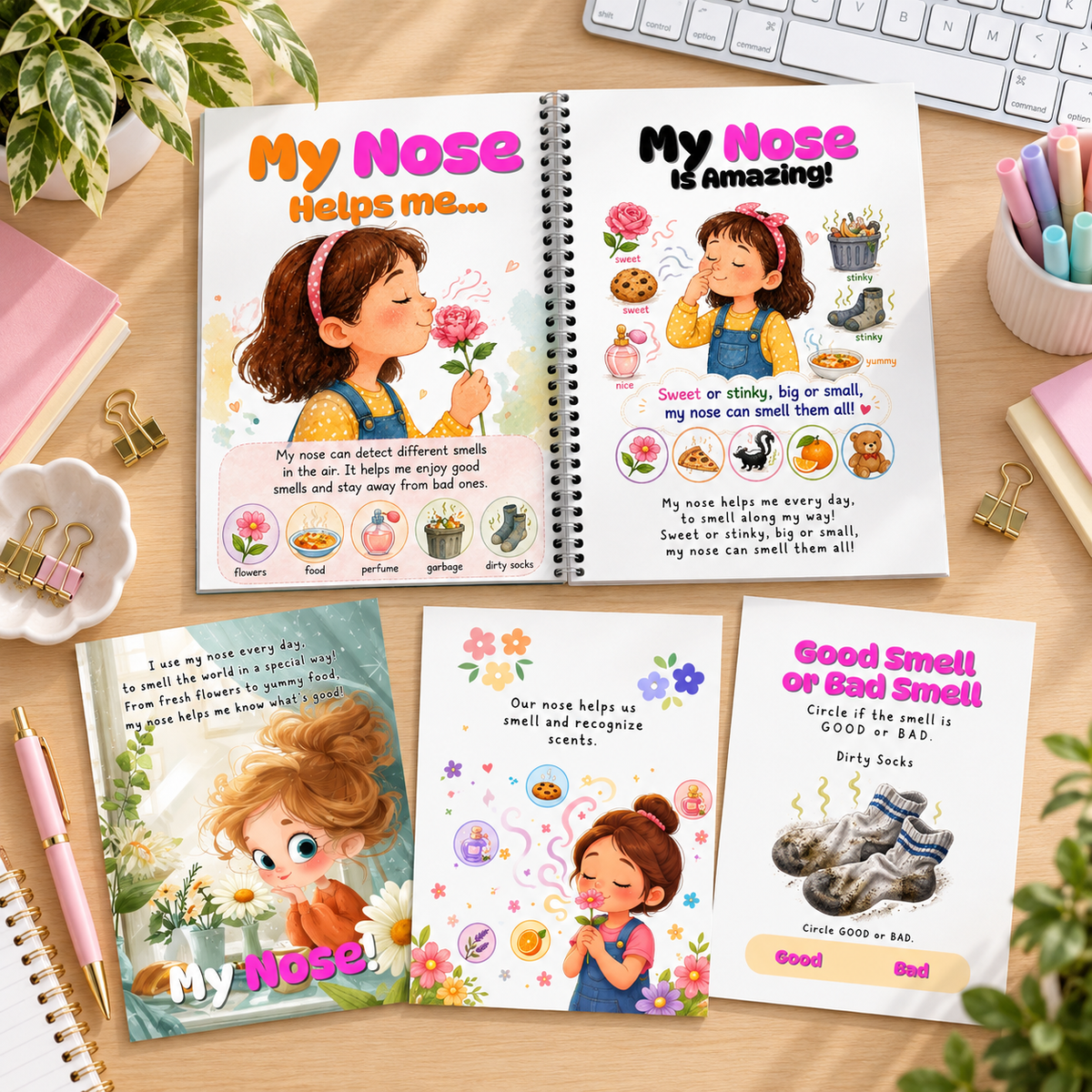 5 Senses Activity Books