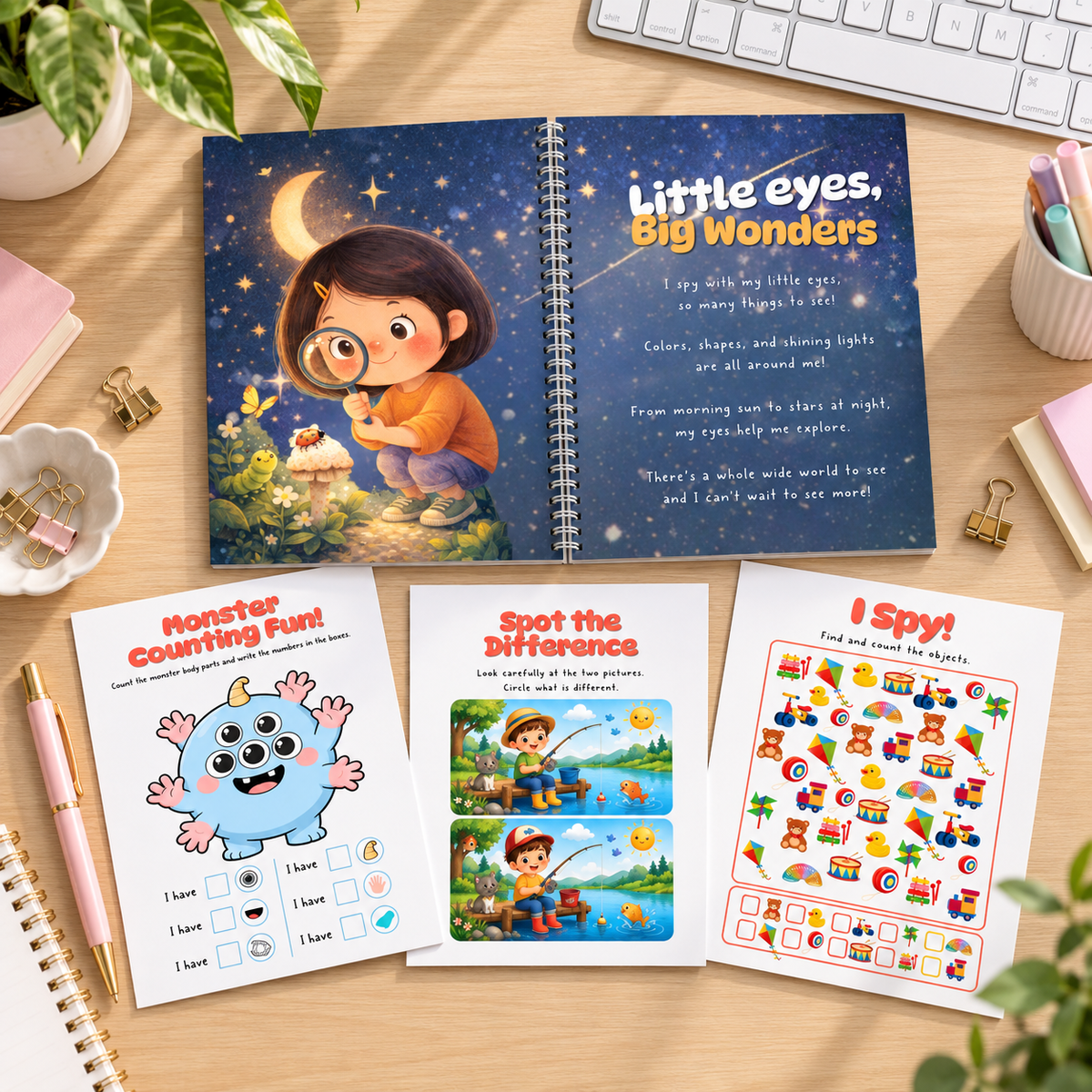 5 Senses Activity Books